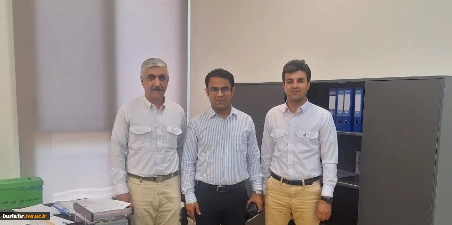 دیدار سرپرست معاونت آموزشی آموزشکده فنی و حرفه ای کنگان با مدیرعامل شرکت پترو پالایش کنگان 2