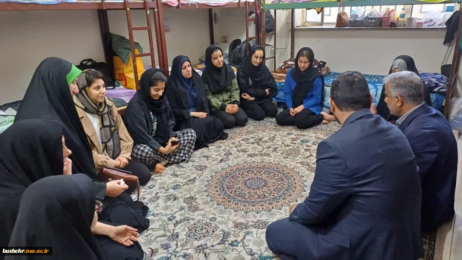 حضور فرماندار شهرستان بوشهر در خوابگاه‌ دانشجویی آموزشکده ملی مهارت دختران بوشهر 3