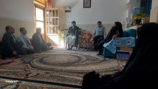 رئیس دانشگاه ملی مهارت واحد استانی بوشهر با خانواده شهید عبدالکریم دشتی در چغادک دیدار کرد  3