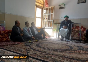 رئیس دانشگاه ملی مهارت واحد استانی بوشهر با خانواده شهید عبدالکریم دشتی در چغادک دیدار کرد  4