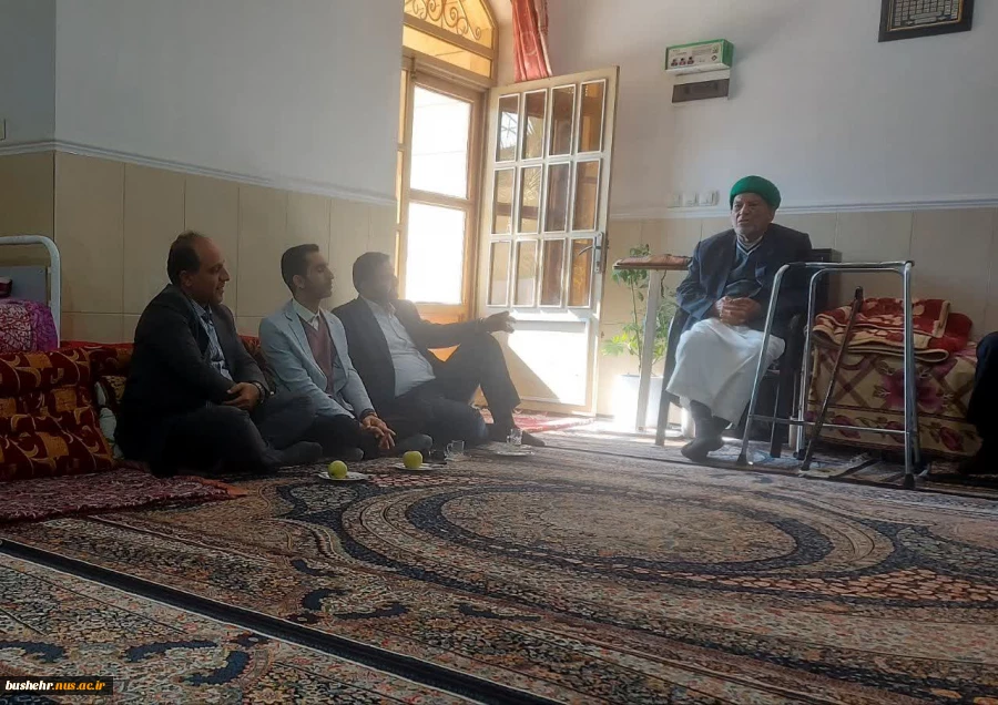 رئیس دانشگاه ملی مهارت واحد استانی بوشهر با خانواده شهید عبدالکریم دشتی در چغادک دیدار کرد  4