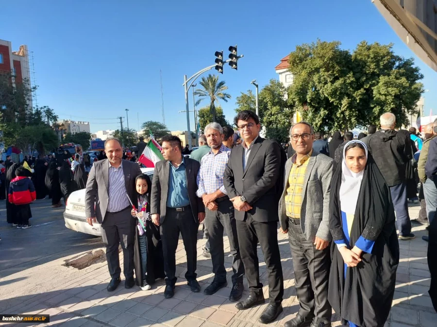 شرکت دانشگاهیان دانشگاه ملی مهارت استان بوشهر در راهپیمایی ۲۲ بهمن 4