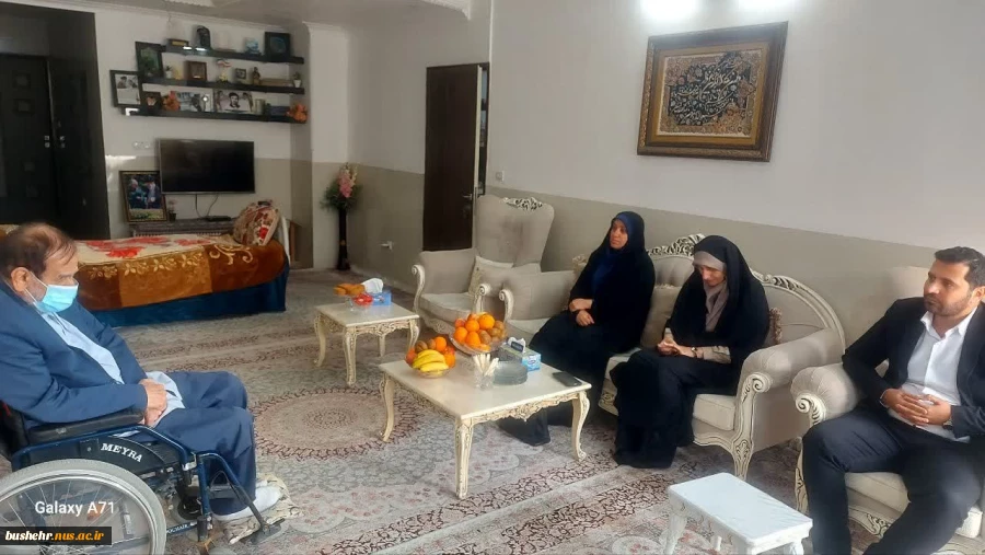 دیدار رئیس و کارکنان دانشگاه ملی مهارت استان بوشهر با «حاج عبدالله یونسی» جانباز ۷۰ درصد جنگ تحمیلی 2