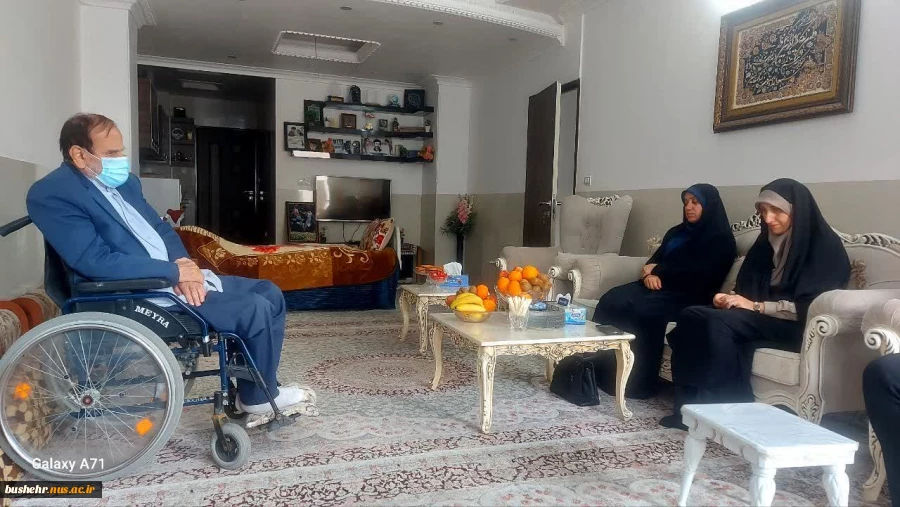 دیدار رئیس و کارکنان دانشگاه ملی مهارت استان بوشهر با «حاج عبدالله یونسی» جانباز ۷۰ درصد جنگ تحمیلی 3