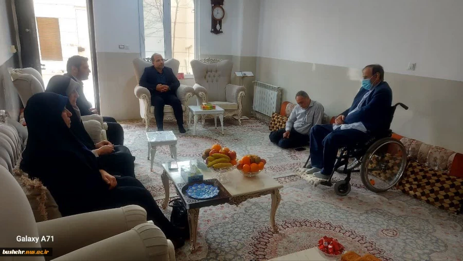دیدار رئیس و کارکنان دانشگاه ملی مهارت استان بوشهر با «حاج عبدالله یونسی» جانباز ۷۰ درصد جنگ تحمیلی 4
