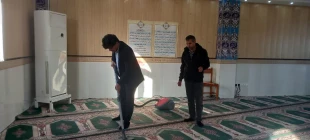 غبار روبی مسجد آموزشکده ملی مهارت امام خامنه ای بوشهر در آستانه حلول ماه مبارک رمضان 4