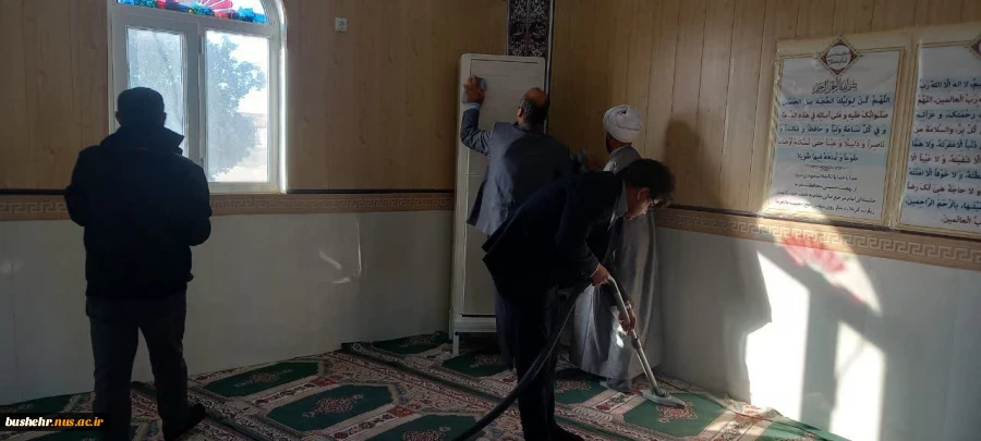 غبار روبی مسجد آموزشکده ملی مهارت امام خامنه ای بوشهر در آستانه حلول ماه مبارک رمضان 6