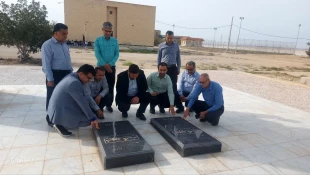 دیدار نوروزی کارکنان آموزشکده ملی مهارت امام خامنه ای بوشهر و تجدید میثاق با شهدای گمنام 4