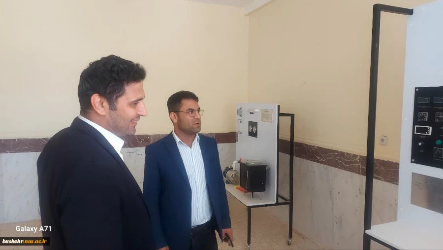 بازدید رئیس دانشگاه ملی مهارت واحد استانی بوشهر از آموزشکده ملی مهارت پسران کنگان 3