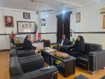 نشست مسئول کارآفرینی و ارتباط با صنعت آموزشکده ملی مهارت پسران کنگان با مدیر آموزش و پرورش شهرستان عسلویه 2