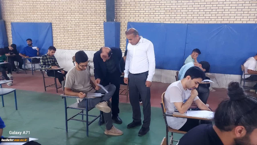 بازدید میدانی رئیس نظارت، ارزیابی و تضمین کیفیت دانشگاه ملی مهارت کشور از محل برگزاری امتحانات پایانی نیمسال دوم 404-1403 و خوابگاه های دانشجویی در استان بوشهر 4