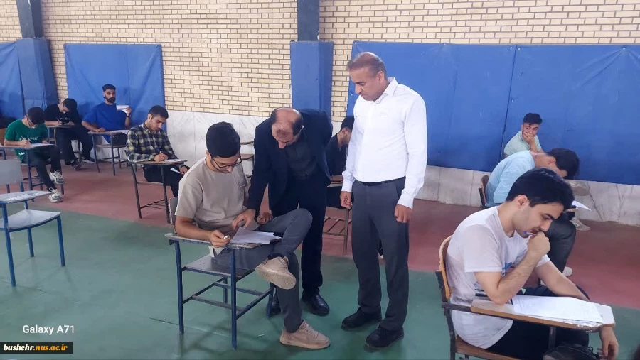 بازدید میدانی رئیس نظارت، ارزیابی و تضمین کیفیت دانشگاه ملی مهارت کشور از محل برگزاری امتحانات پایانی نیمسال دوم 404-1403 و خوابگاه های دانشجویی در استان بوشهر 5