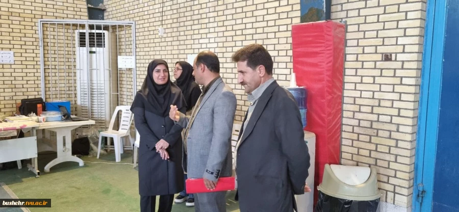 بازدید نماینده نظارت، ارزیابی و تضمین کیفیت دانشگاه ملی مهارت از آموزشکده‌های دختران الزهرا(س) و پسران امام خامنه ای بوشهر و پسران کنگان 2