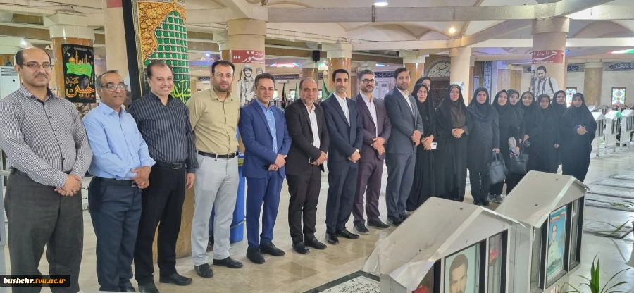 تجدید میثاق دانشگاهیان بوشهر با شهدا در گلزار شهدای بوشهر 2