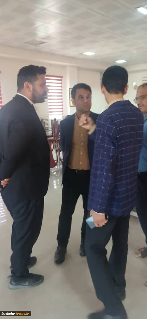 بازدید رئیس آموزشکده ملی مهارت پسران بوشهر-واحد استانی بوشهر از خوابگاه و سلف دانشجویی 2