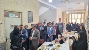 بازدید رئیس دانشگاه ملی مهارت کشور از نمایشگاه دستاوردهای دانشجویی آموزشکده‌های استان بوشهر 5