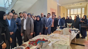 بازدید رئیس دانشگاه ملی مهارت کشور از نمایشگاه دستاوردهای دانشجویی آموزشکده‌های استان بوشهر 9
