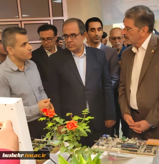 بازدید رئیس دانشگاه ملی مهارت کشور از دستاوردهای فناورانه آموزشکده‌های بوشهر