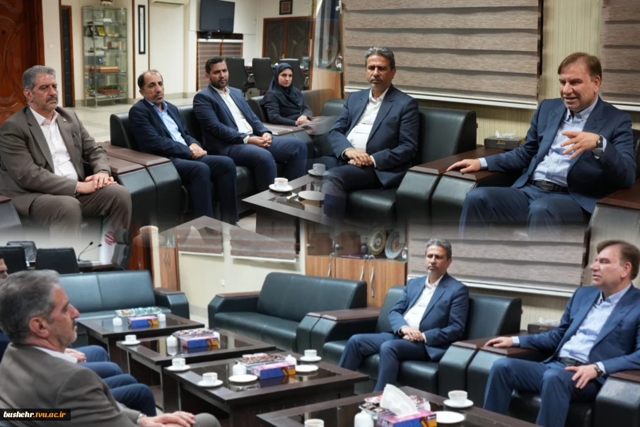 دیدار رئیس دانشگاه ملی مهارت کشور با استاندار بوشهر