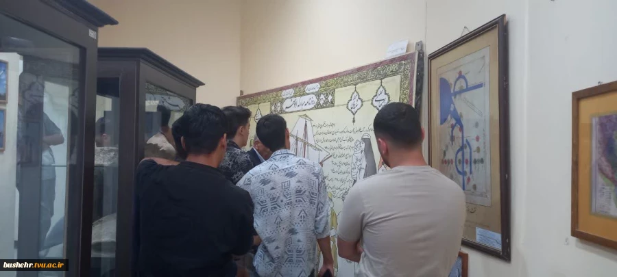 بازدید دانشجویان آموزشکده ملی مهارت پسران بوشهر از موزه تجارت و دریانوردی 3