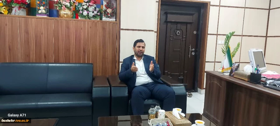 دیدار رئیس دانشگاه ملی مهارت-واحد استانی بوشهر با فرماندار کنگان؛
تأکید بر تسریع در پیشرفت آموزشکده ملی مهارت کنگان 3