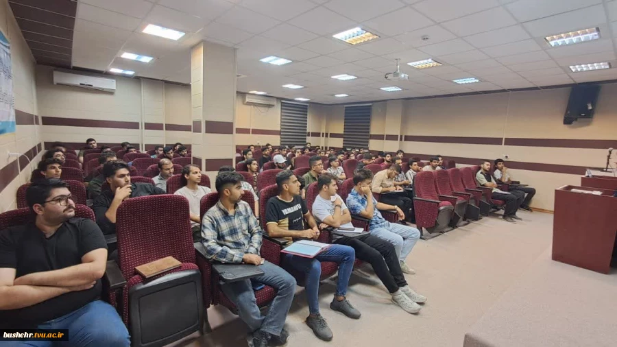 برگزاری کارگاه آموزشی «ثبت دفاتر تجاری» در آموزشکده ملی مهارت پسران بوشهر
 8