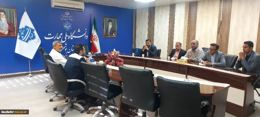 برگزاری نشست همکاری میان آموزشکده ملی مهارت پسران بوشهر و مؤسسه کشتی‌سازی شهید محلاتی 3