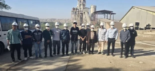 بازدید علمی دانشجویان عمران دانشکده پسران بوشهر از کارخانه سیمان برازجان 2