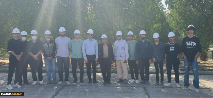 بازدید علمی دانشجویان عمران دانشکده پسران بوشهر از کارخانه سیمان برازجان 4