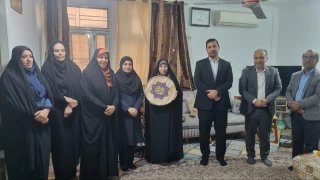 دیدار با خانواده شهید بسیجی علی زالی