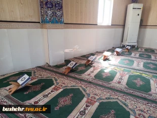 غبارروبی مسجد آموزشکده ملی مهارت پسران بوشهر در آستانه ماه مبارک رمضان 3