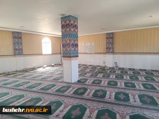 غبارروبی مسجد آموزشکده ملی مهارت پسران بوشهر در آستانه ماه مبارک رمضان 4