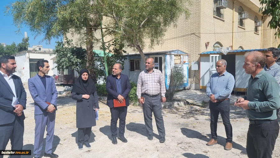 بازدید رئیس دانشگاه ملی مهارت استان بوشهر از پروژه عمرانی آموزشکده دختران بوشهر 2