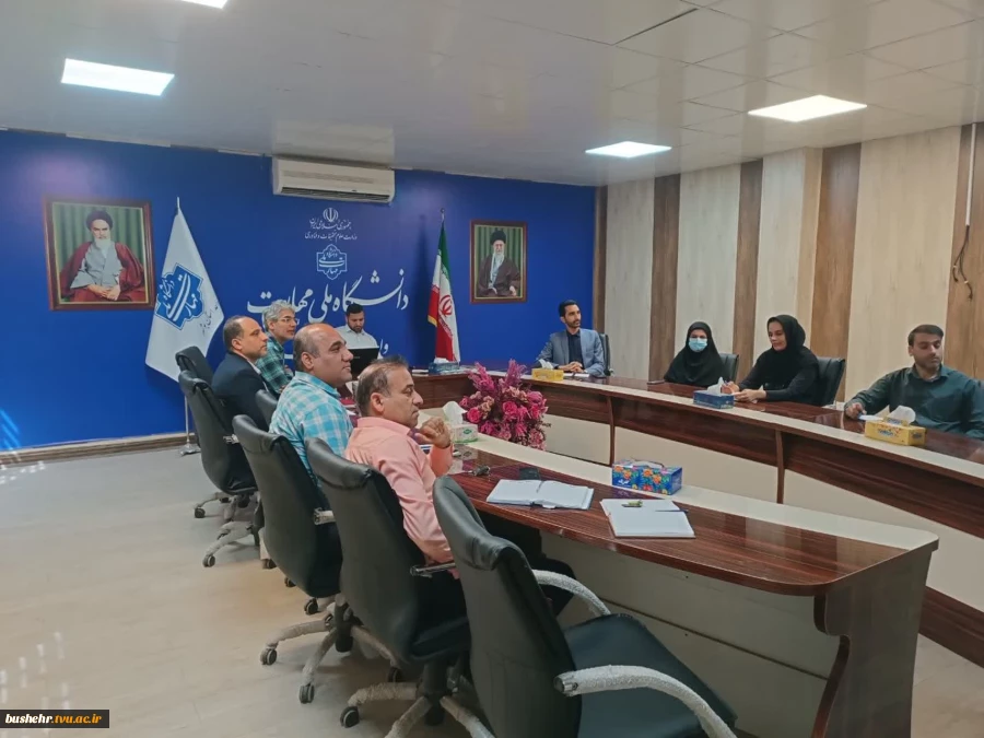ریاست و هیئت رئیسه دانشگاه ملی مهارت کشور با مدیران و نمایندگان کارکنان ۲۱ واحد استانی جلسه برگزار کردند 3