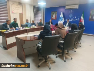 تأکید بر هم‌افزایی در آموزش و پیوند با نیاز بازار کار در شورای آموزش، پژوهش و فناوری دانشگاه ملی مهارت استان بوشهر 3