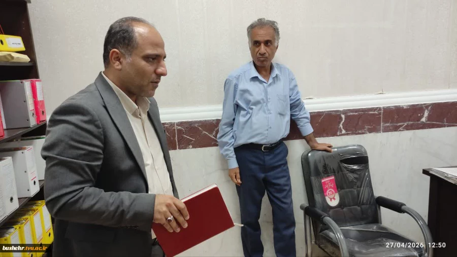 بازدید سرپرست معاونت آموزش، پژوهش و فناوری و نماینده نظارت، ارزیابی و تضمین کیفیت واحد استانی بوشهر از آموزشکده ملی مهارت پسران کنگان 3