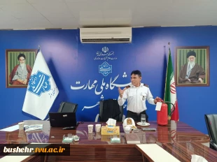برگزاری کارگاه آموزشی ایمنی و آتش‌نشانی در آموزشکده پسران بوشهر 5