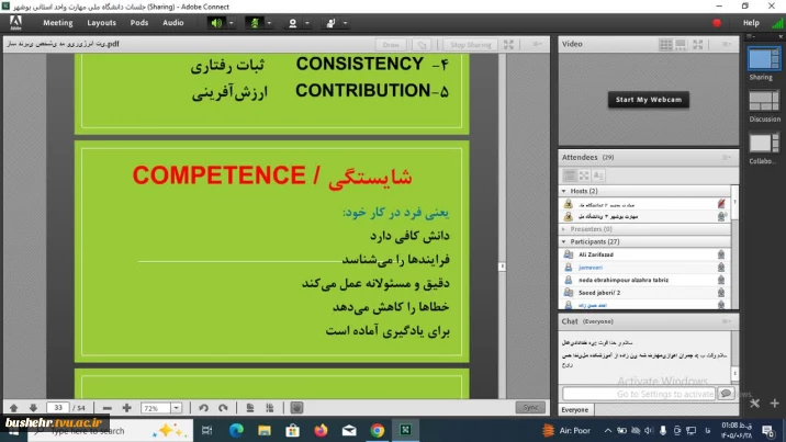 برگزاری دوره تخصصی «برندسازی شخصی و مدیریت انرژی» در دانشگاه ملی مهارت واحد استانی بوشهر